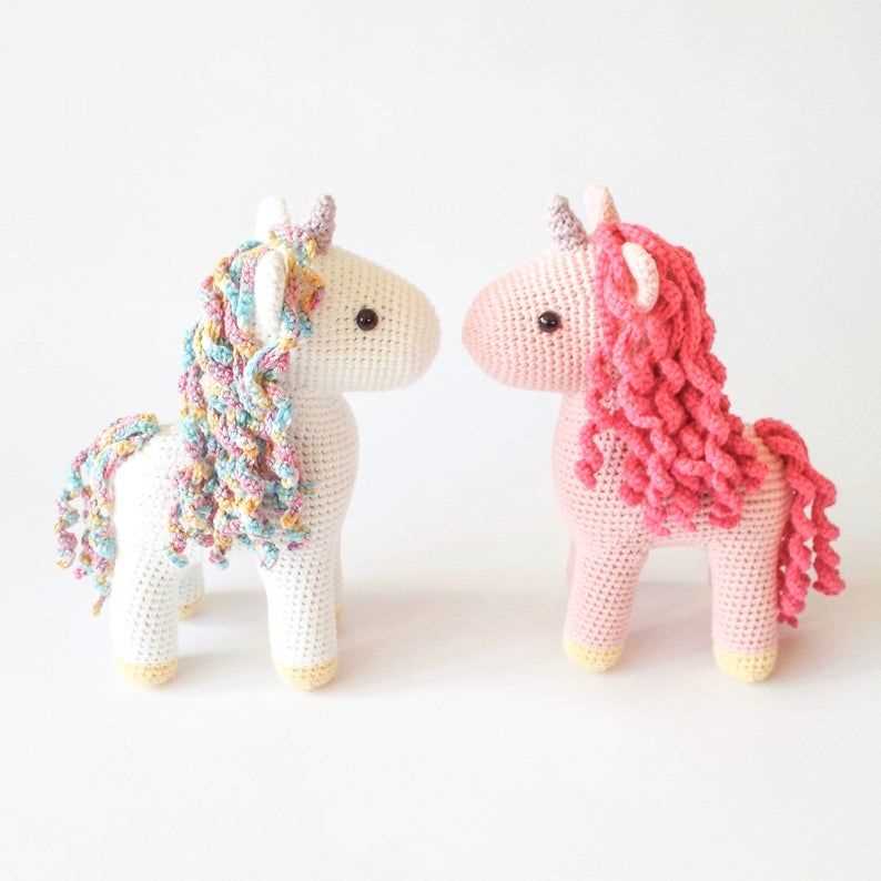 Free unicorn toy knitting pattern