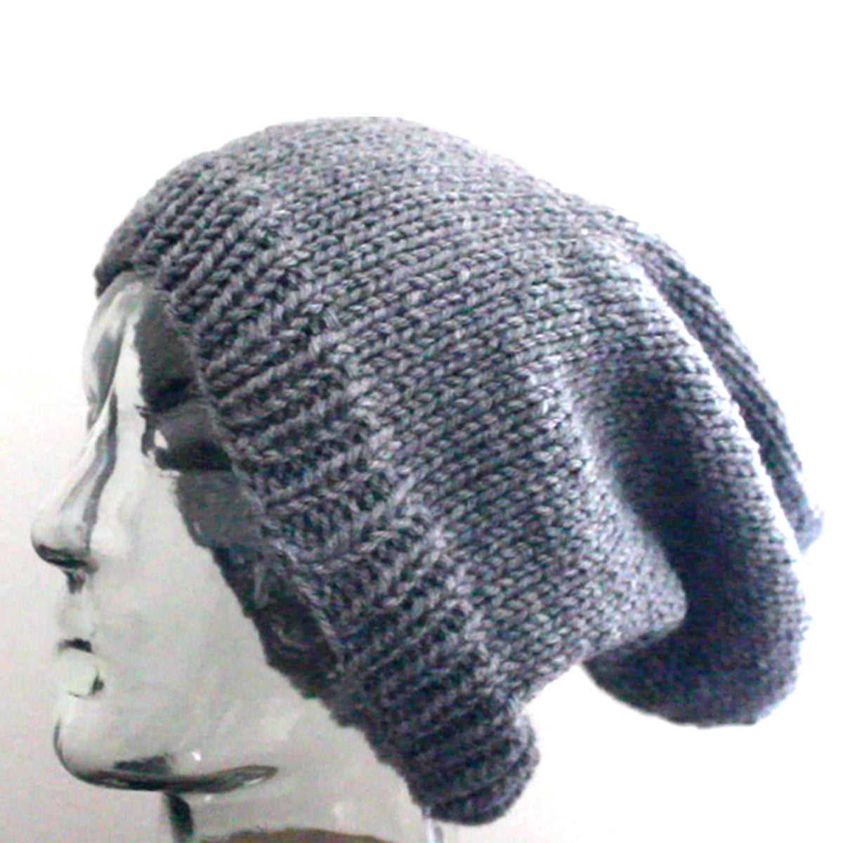 How to Knit a Stylish Slouch Beanie Hat Slouch beanie hat knitting pattern