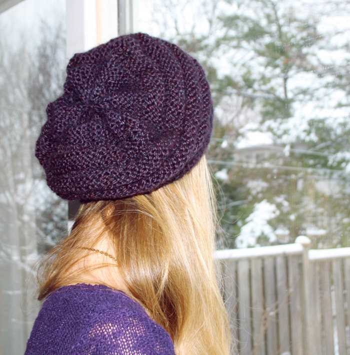 Free knit night cap pattern