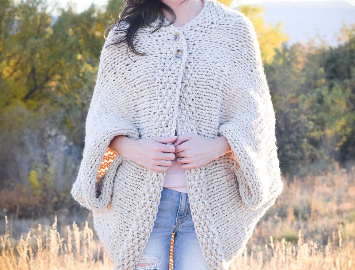 Blanket cardigan knitting pattern