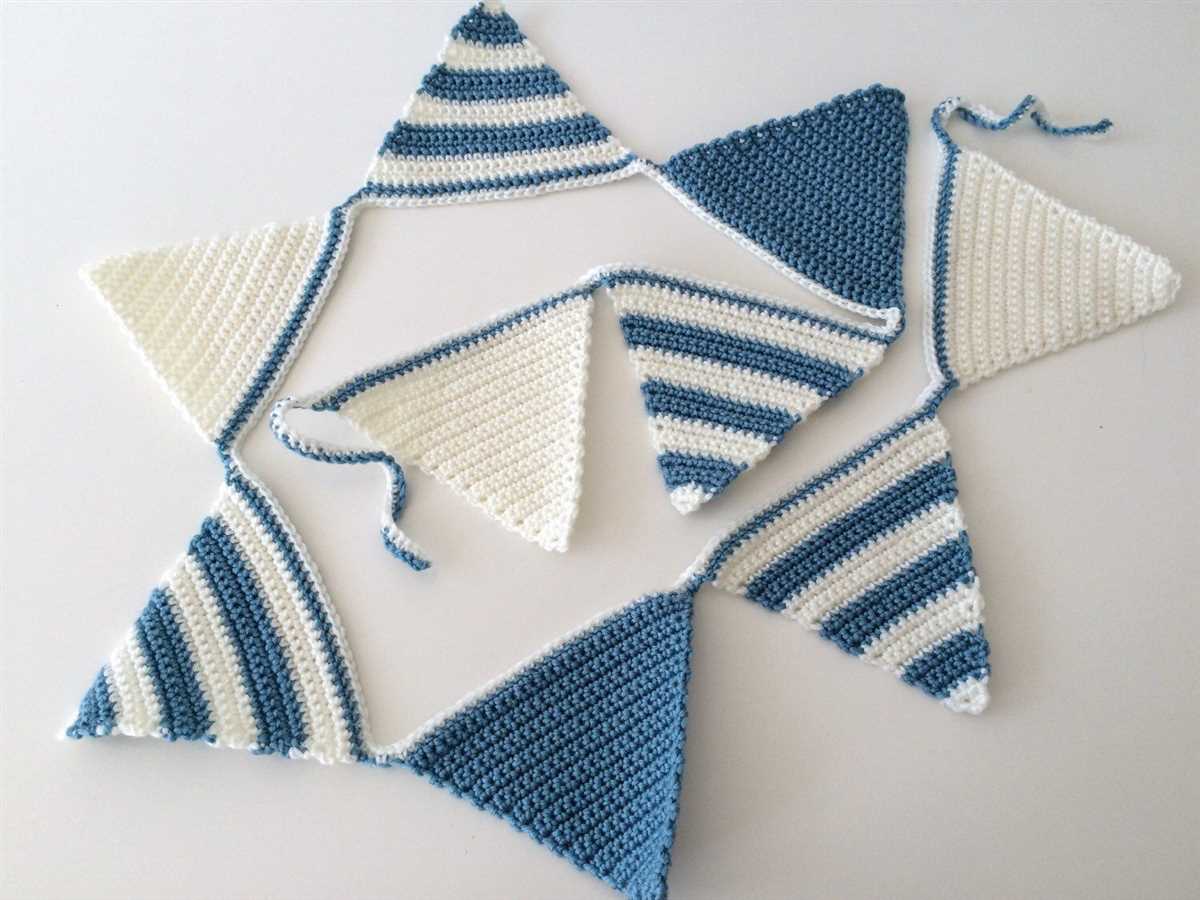 Knitting pattern for bunting