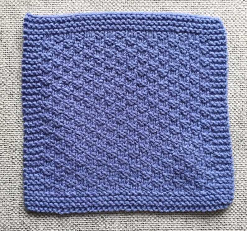 Reversible dishcloth knitting pattern