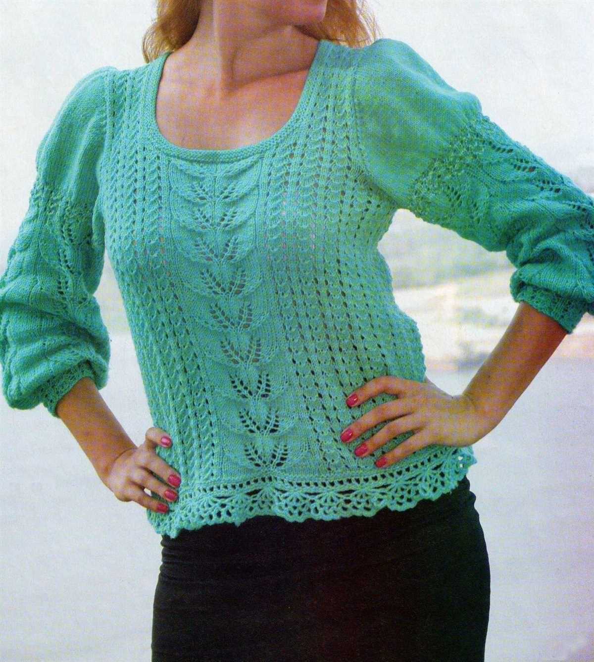 Balloon sleeve cardigan knitting pattern