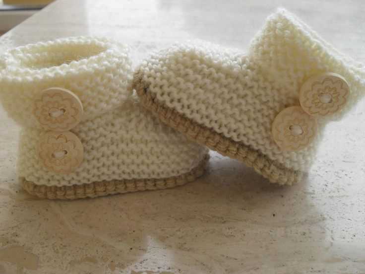 Easy baby booties knitting pattern free