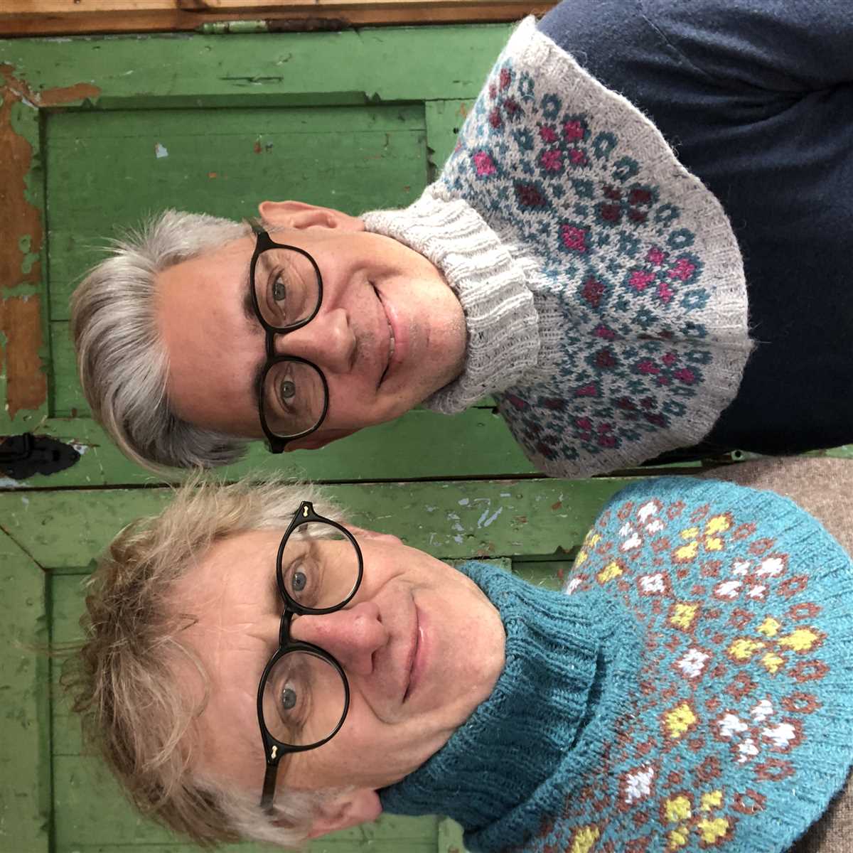 Knit turtleneck dickey pattern