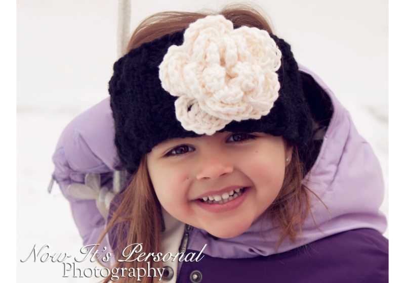 Flower knitted headband pattern