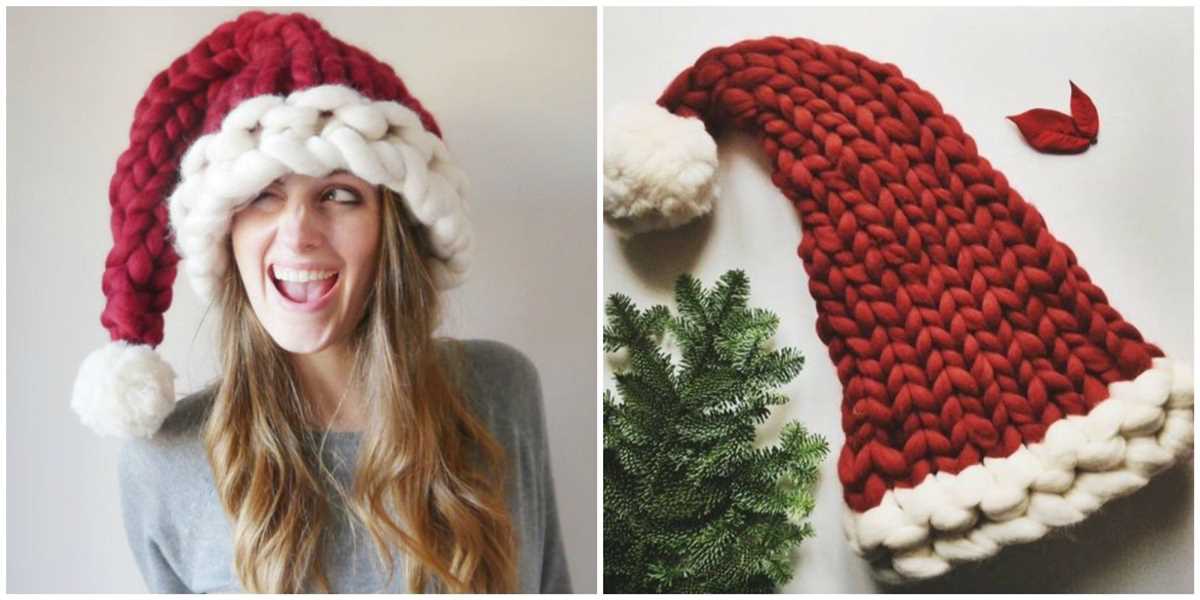 Knitting pattern for small santa hat