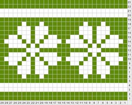 Fair isle snowflake knitting pattern