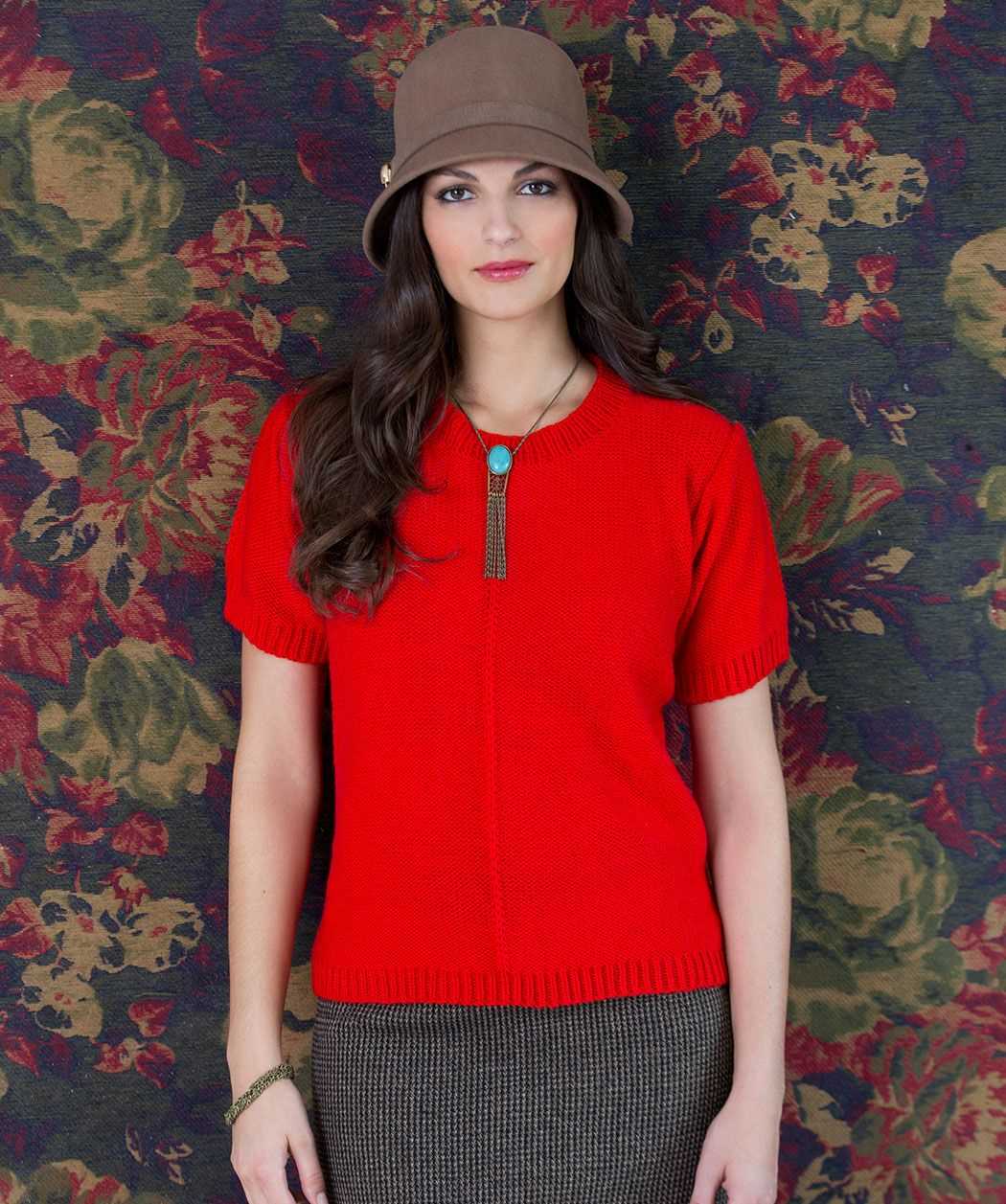 Free knitting pattern for ladies top