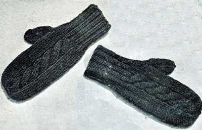 Mens mittens knitting pattern