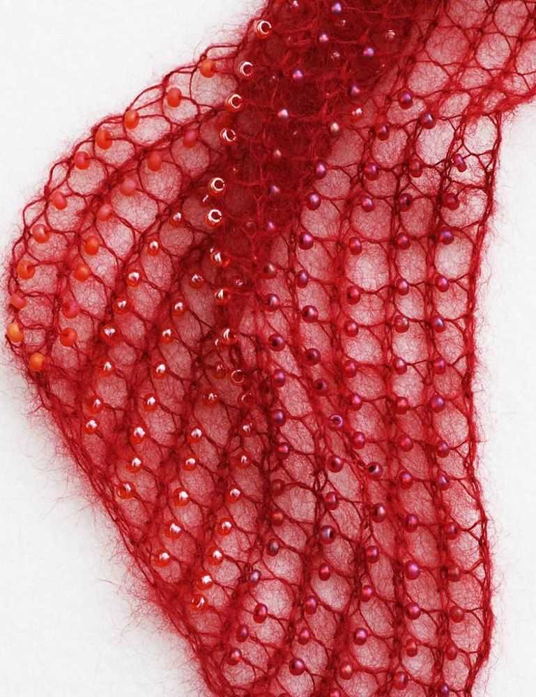 Red heart scarf pattern knit