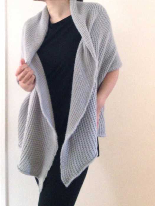 Cocoon style cardigan knitting pattern