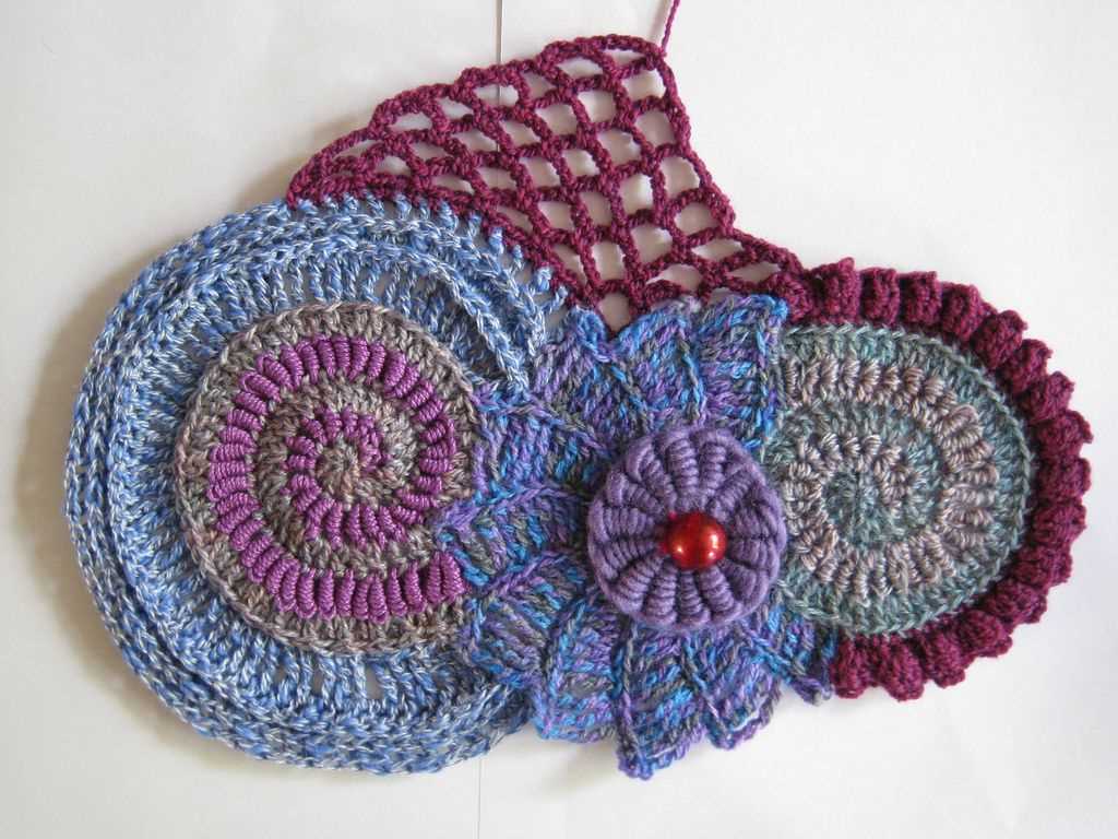 Freeform knitting and crochet patterns