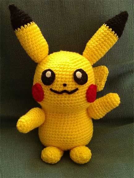Pikachu knit hat pattern