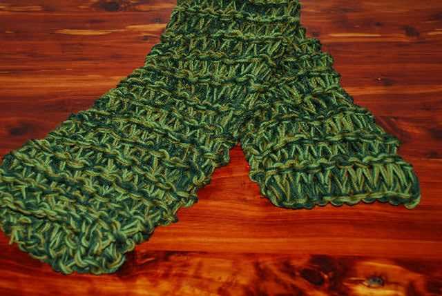 Easy knitting patterns free scarf