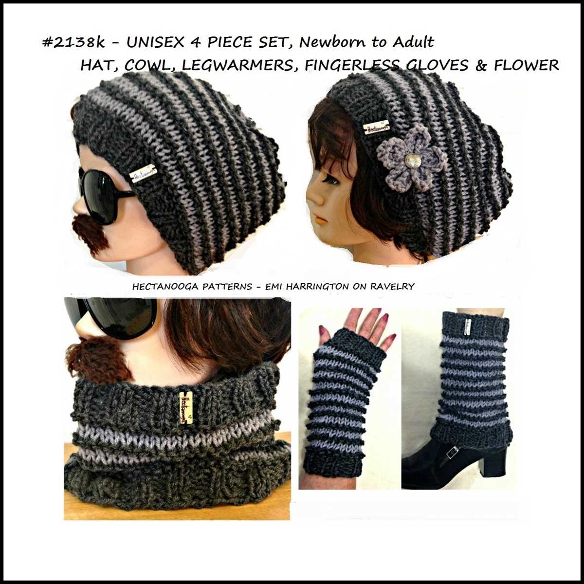 Easy knit slouchy hat free pattern