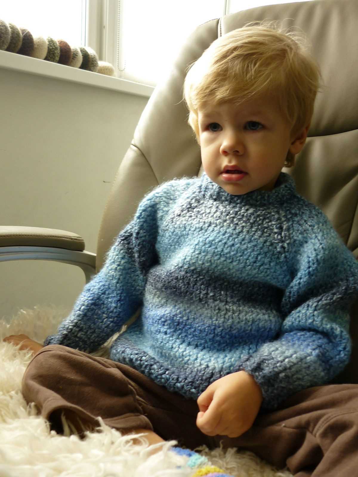 Knit toddler sweater pattern