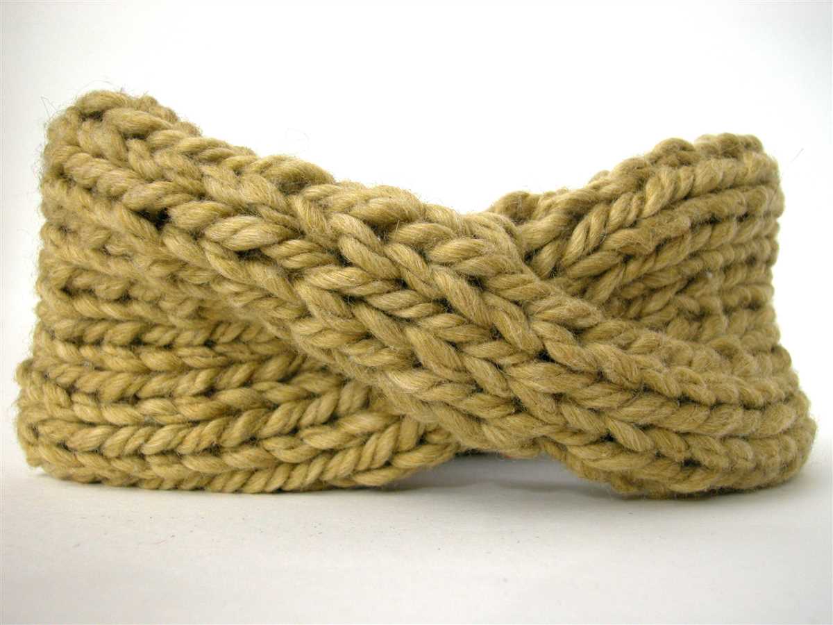 Bulky knit headband pattern