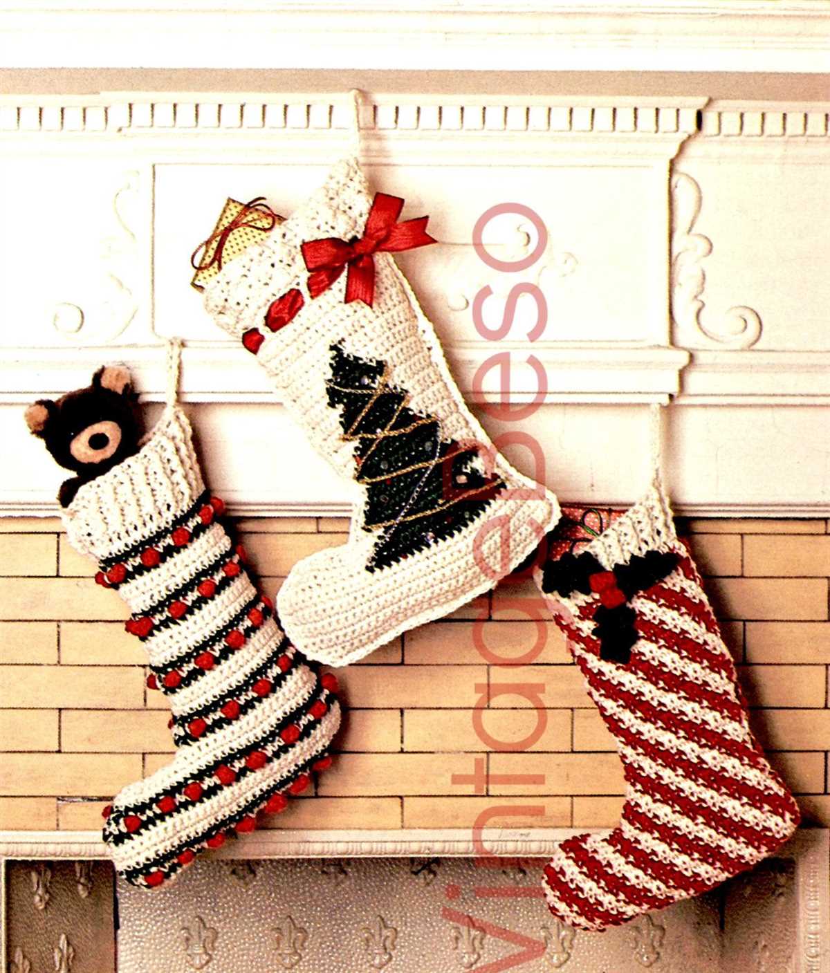 Christmas stocking knitting pattern easy