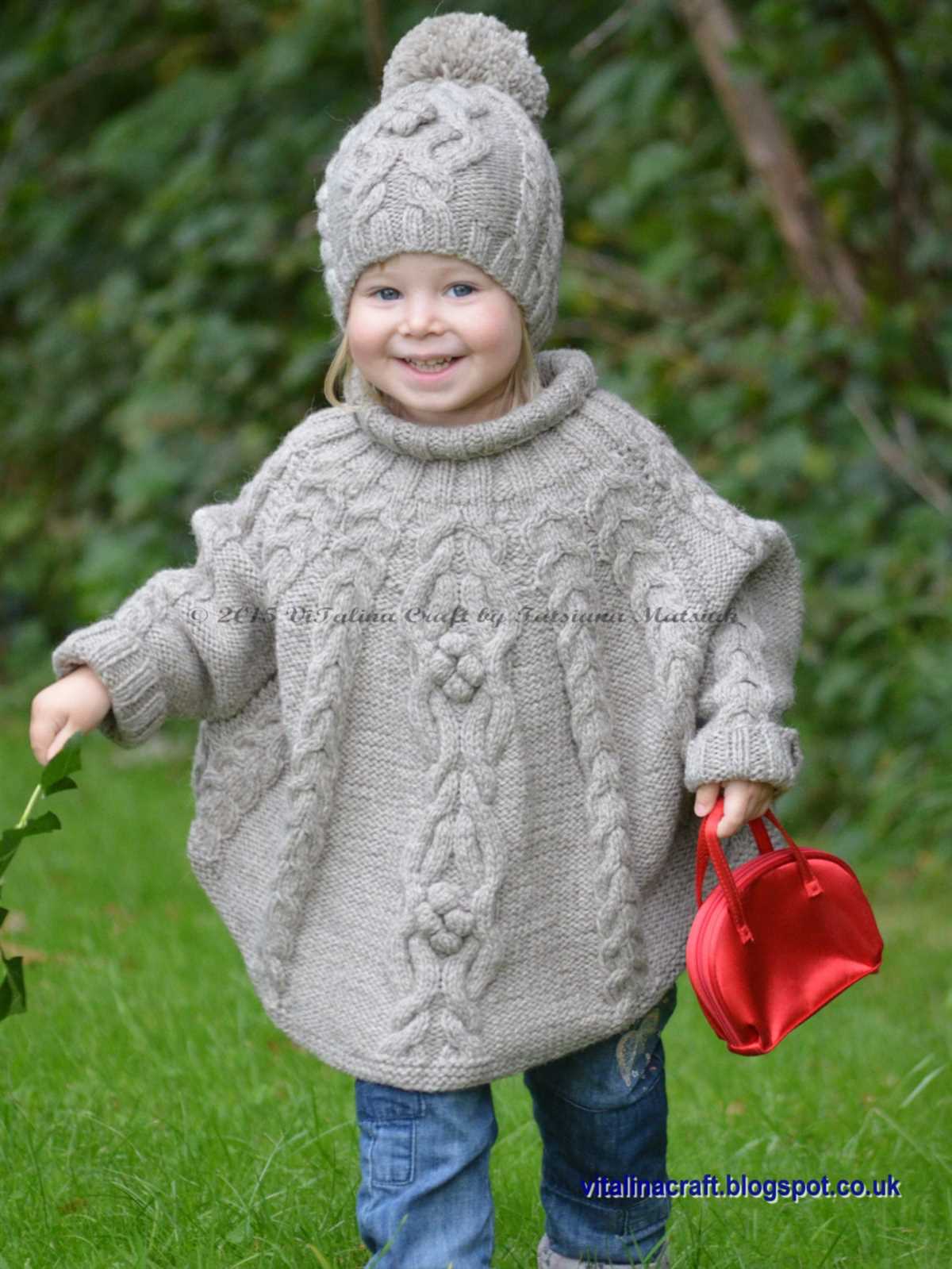 Free knitting patterns for childrens ponchos
