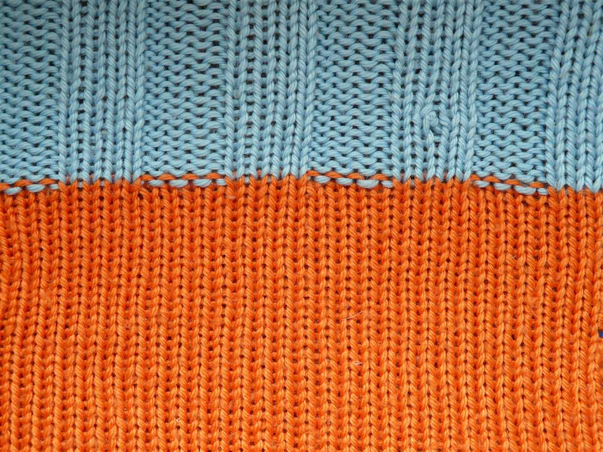 Jersey knit scarf pattern