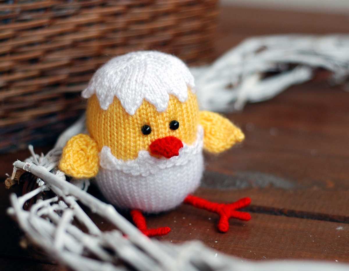 Easter chick knitting pattern