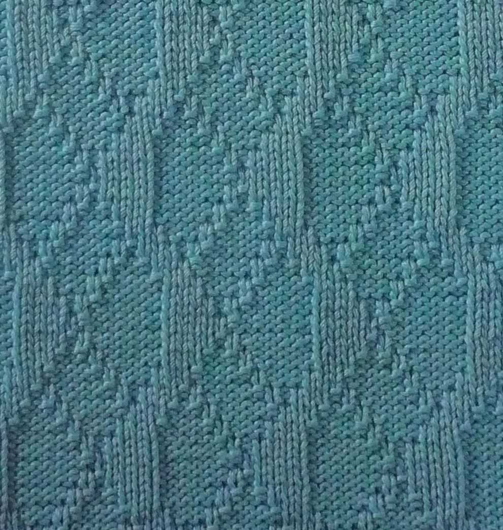 Textured knit blanket pattern