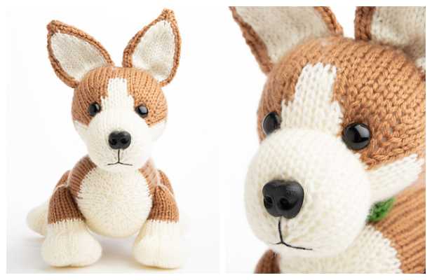 Toy dog knitting pattern