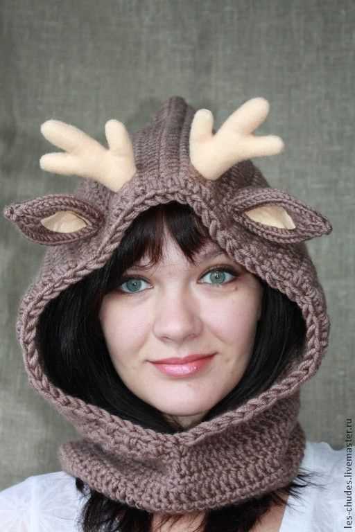 Knit deer hat pattern