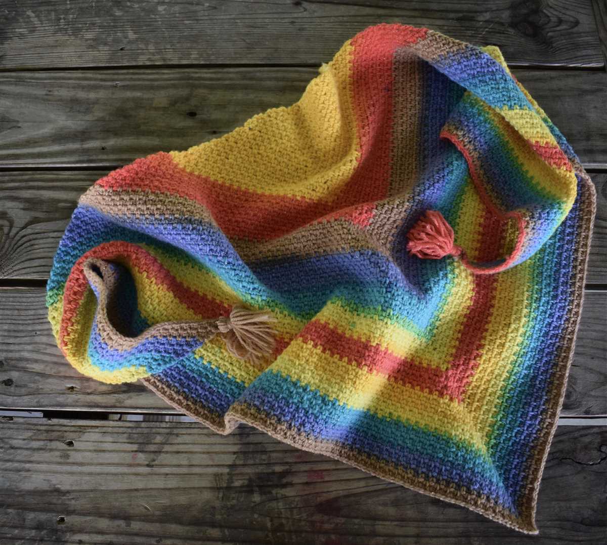 Chain stitch scarf knitting pattern