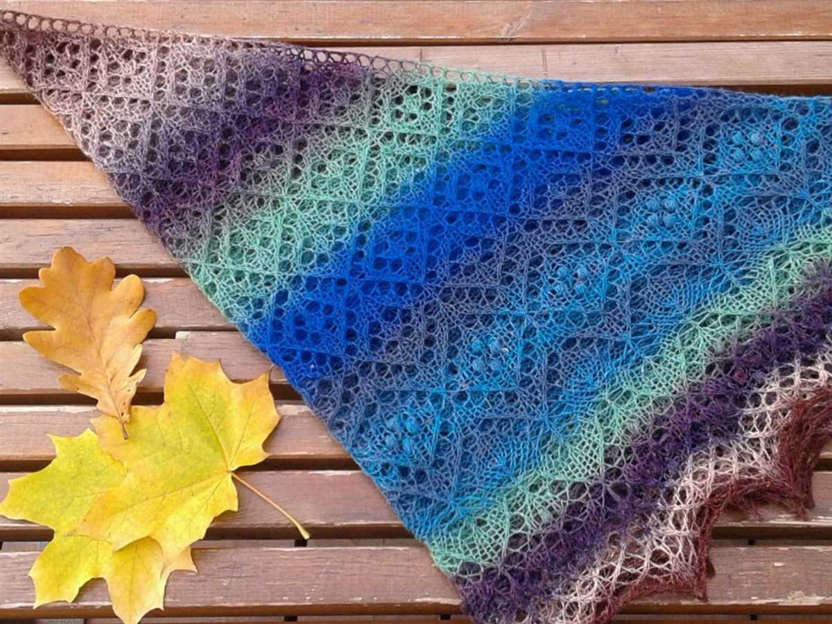 Free knitting pattern triangle lace shawl