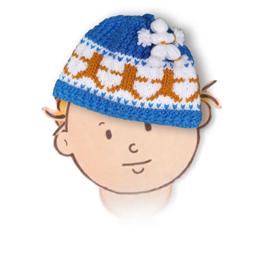 Bear beanie knitting pattern