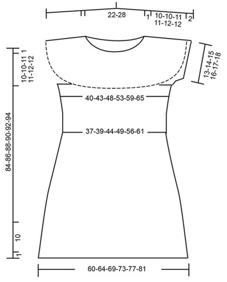 Knitted lace dress pattern