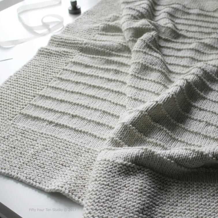 Worsted weight knit blanket pattern