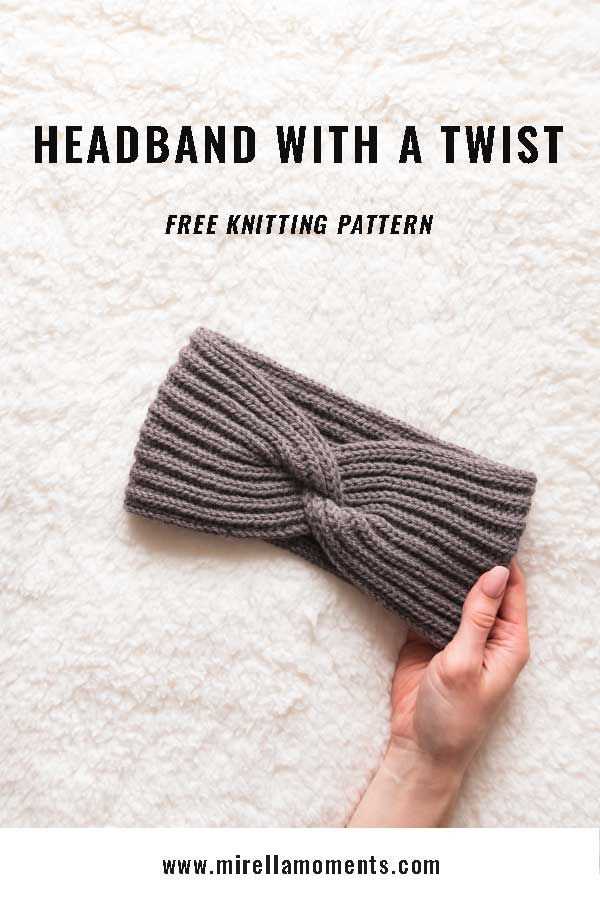 Pattern for a Unique and Stylish Twisted Knit Headband Twisted knit headband free pattern
