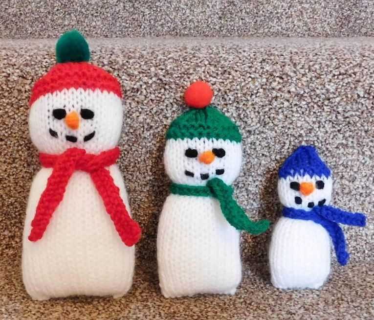 Free knitted snowman dishcloth patterns
