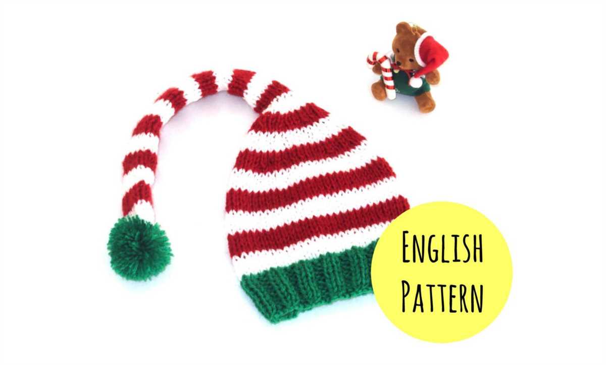 Free knitting pattern christmas elf hat