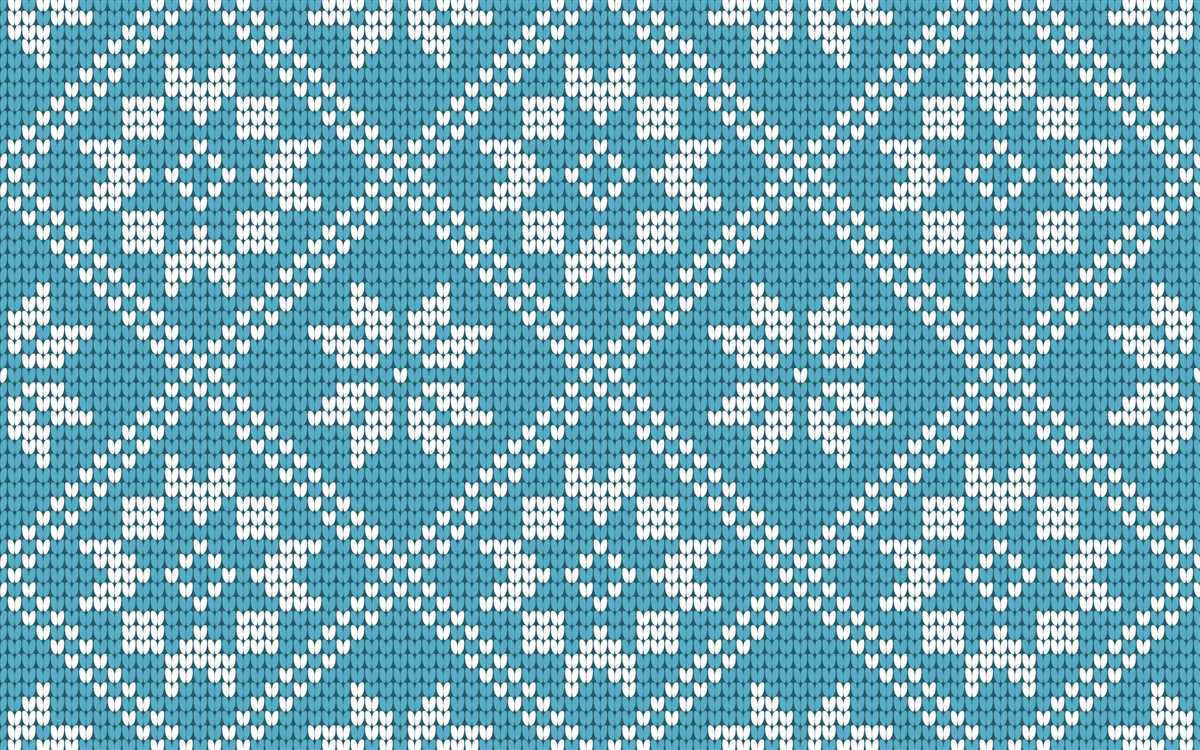 Knitted sweater ornament pattern