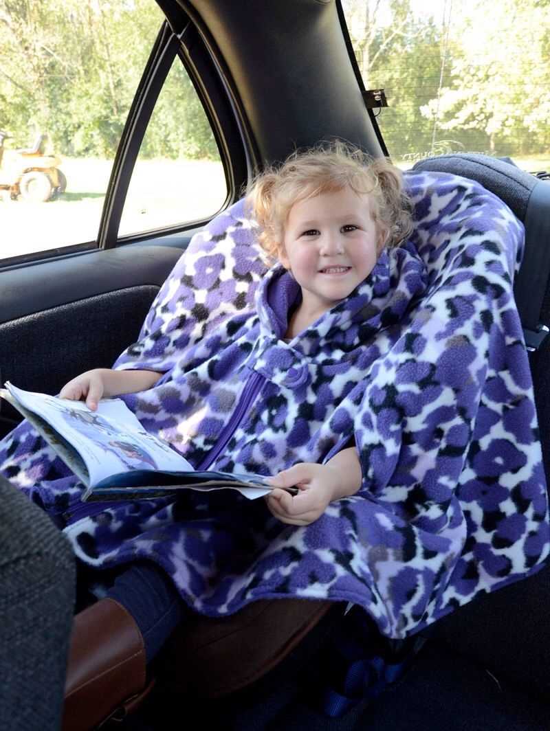Car seat poncho knitting pattern