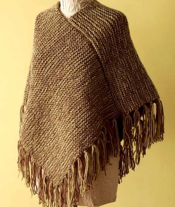 Loom knit poncho pattern free