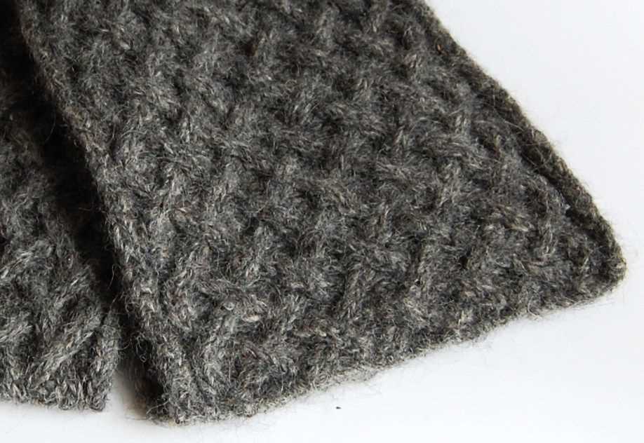 Basket weave scarf knitting pattern