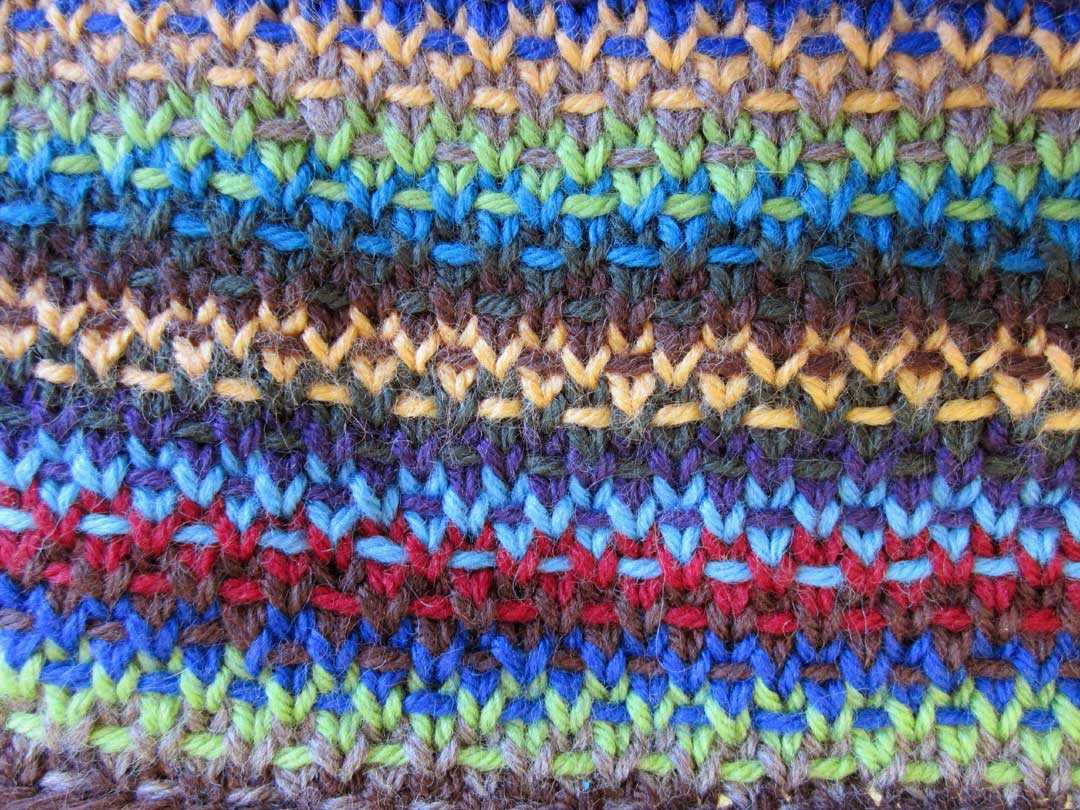 Slip stitch scarf knitting pattern