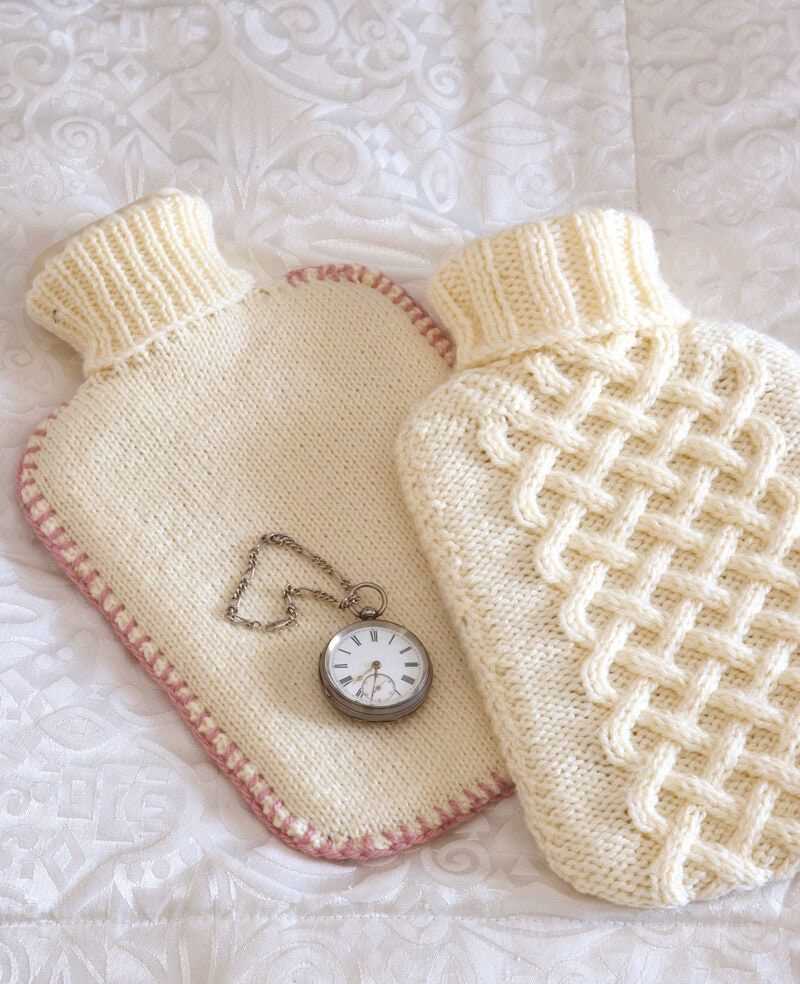 Free knitting pattern for hot water bottle cover