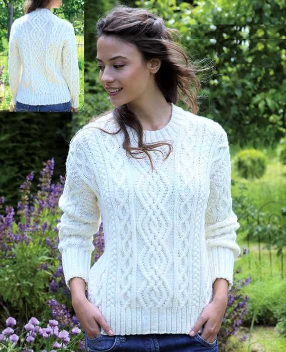Cable knit jumper pattern womens