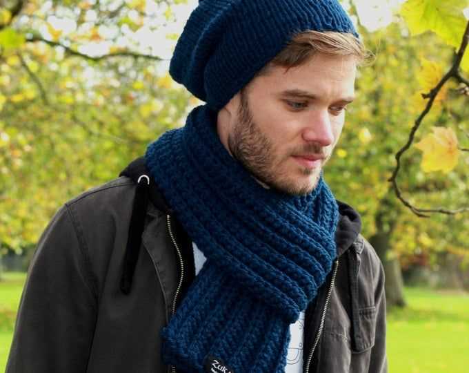 Easy knitting pattern for mens scarf