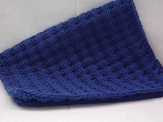 Free knitted hand towel pattern