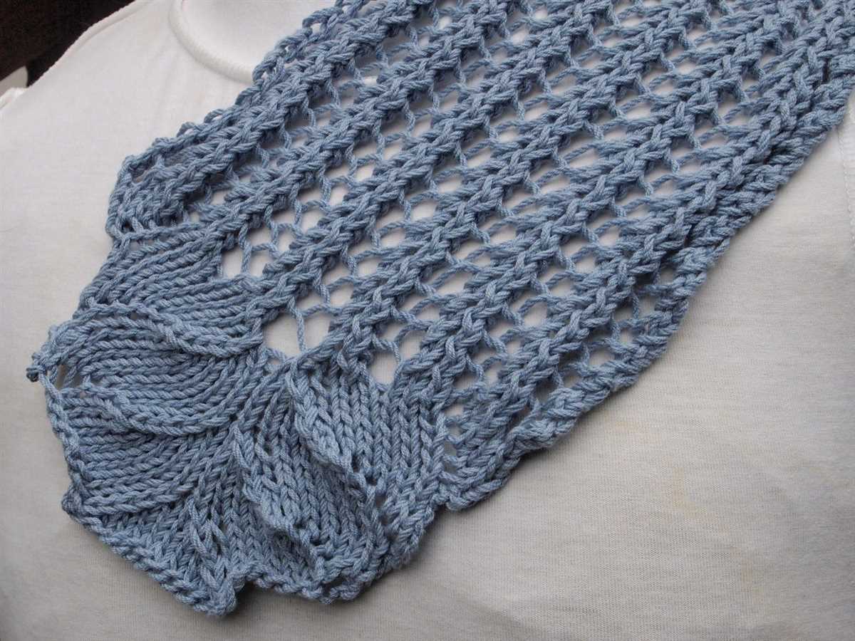 A Step-by-Step Guide to Creating a Stylish and Warm Ribbed Knit Scarf Knit ribbed scarf pattern