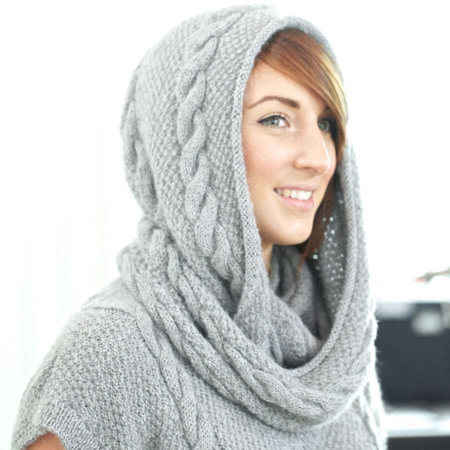 Tubular scarf knitting pattern