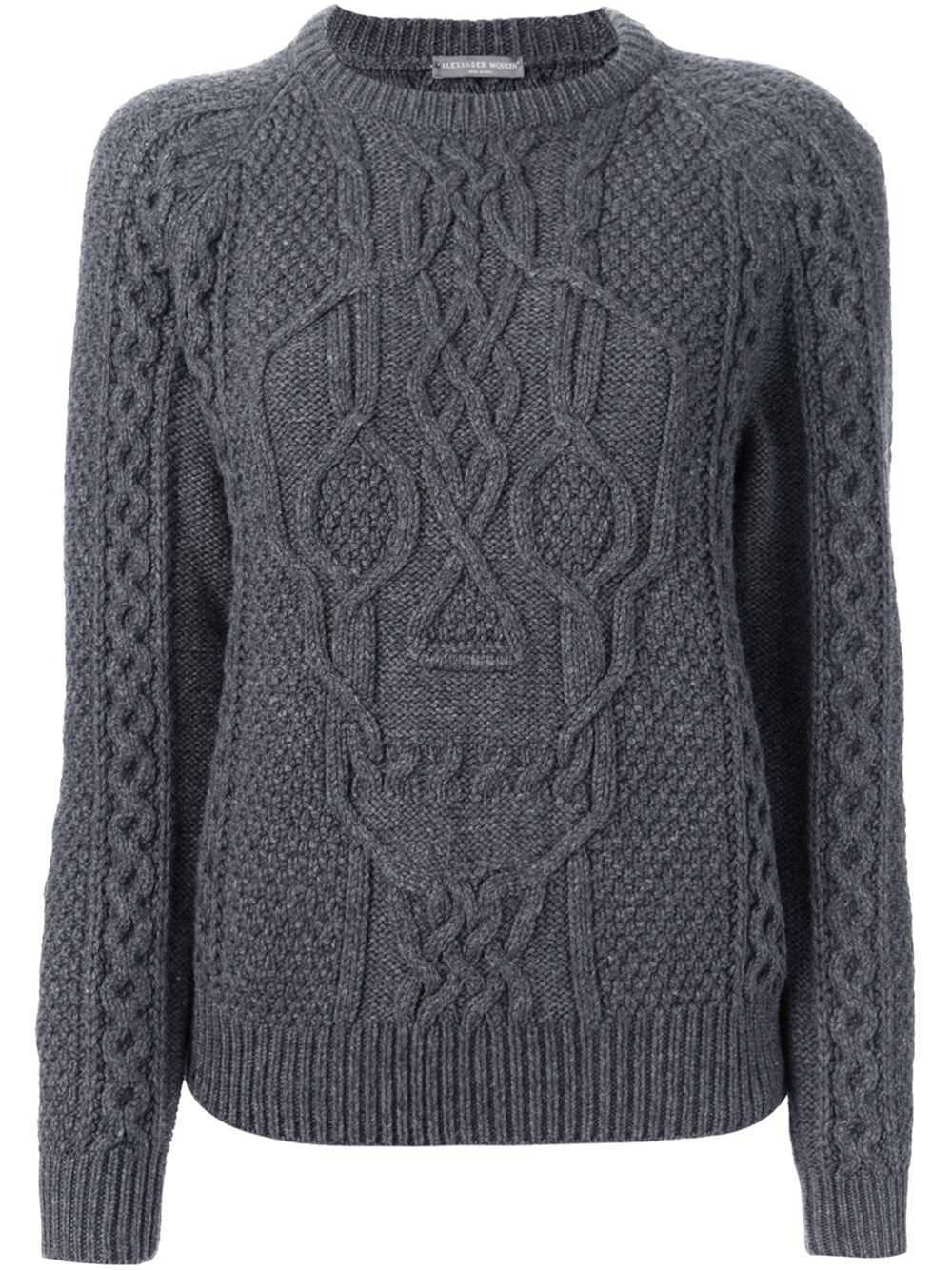 Cable knit jumper womens pattern