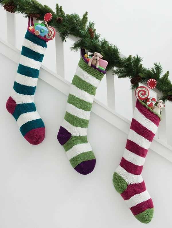 Knitted patterns for christmas stockings